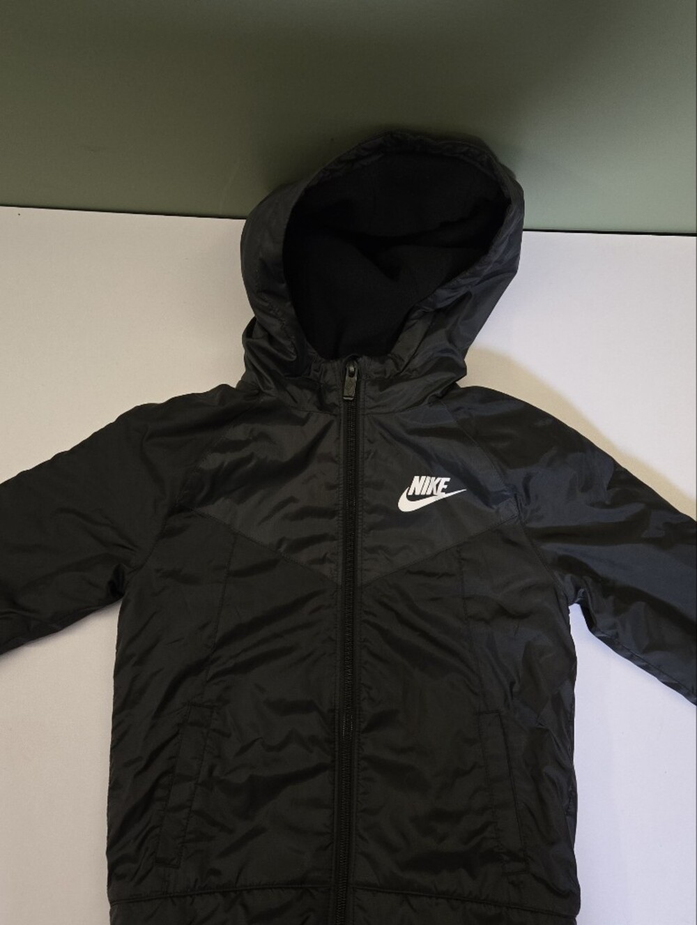 Nike Kids Full-Zip Hooded Fleece-Lined Jacket - Black - Size 4 / Toddler